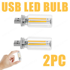 1A/2A USB Car LED Lighting Retro Auto Mood Lamps Night Lamps Touch Night Light