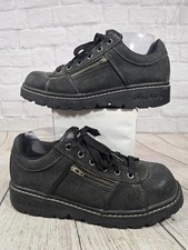 VINTAGE Y2K SKECHERS TREDD JAMMERS 46406 BLACK CHUNKY LACE UP SHOES SIZE 10