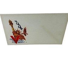 Jacques Minkus 1942 World War II On To Victory For Liberty Propaganda Envelope