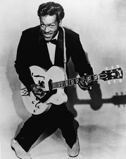 American Blues Singer CHUCK BERRY Glossy 8x10 Photo Music Guitarist Print 