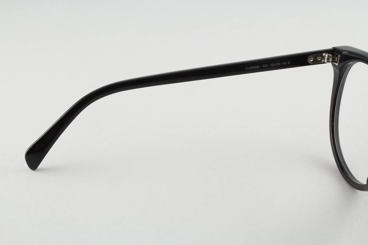 Rare Authentic Celine CL50068I 001 52mm Black Cat Eye Frames