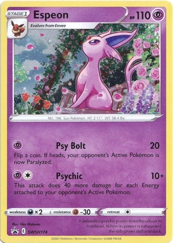 Espeon SWSH174 SWSH: Sword & Shield Promo Cards