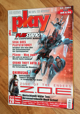  Playstation Magzine Klonoa 2 Evil Twin Darkstone Fear Effect 2 GTA 3 Onimusha 