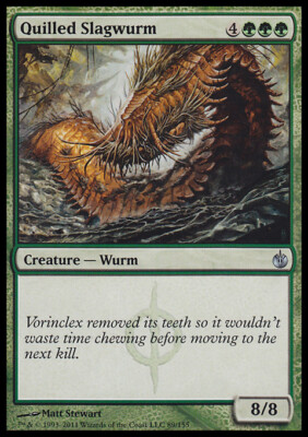 MTG Magic the Gathering Quilled Slagwurm (89/161) Mirrodin Besieged LP