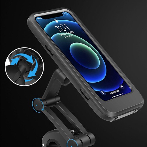 360° Foldable Bracket Motorcycle Bicycle Handlebar Mount Phone Holder Waterproof - Picture 11 of 11