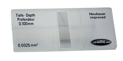Zenith Lab Neubauer Improved Cell Counting Chamber Hemocytometer | eBay