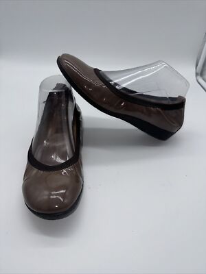 Taos Rascal Ballet Flats Womens Size Metallic Taupe Brown