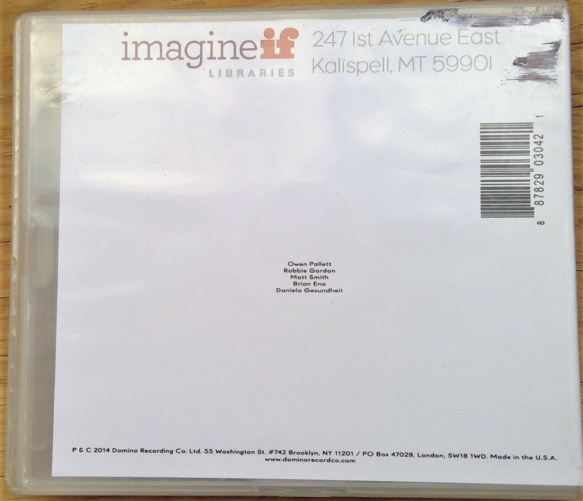 In Conflict by Owen Pallett (CD, May-2014, Domino) plastic case