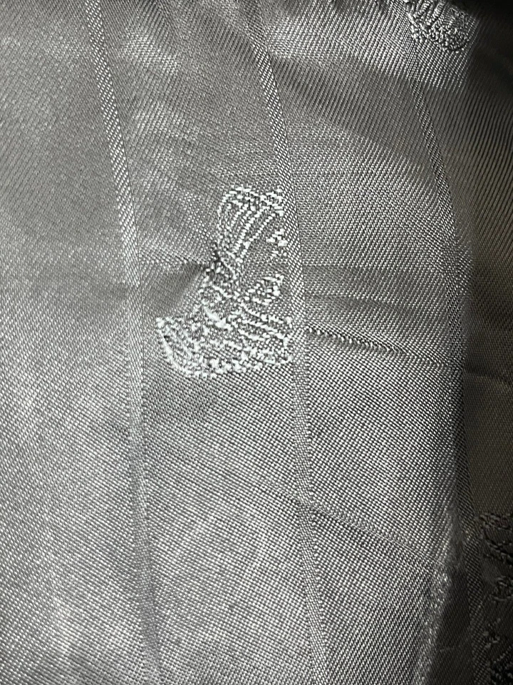 Versace Collection Men’s Pinstripe Blazer Size 54 EU / 44 US - Gray Wool Blend - Image 4 of 4