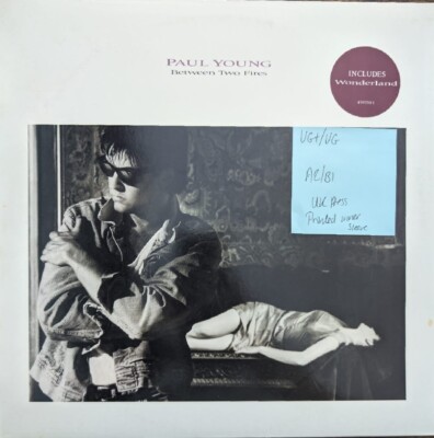 Paul Young Between Two Fires Vinyl Record VG+/VG CBS 4501501 1986