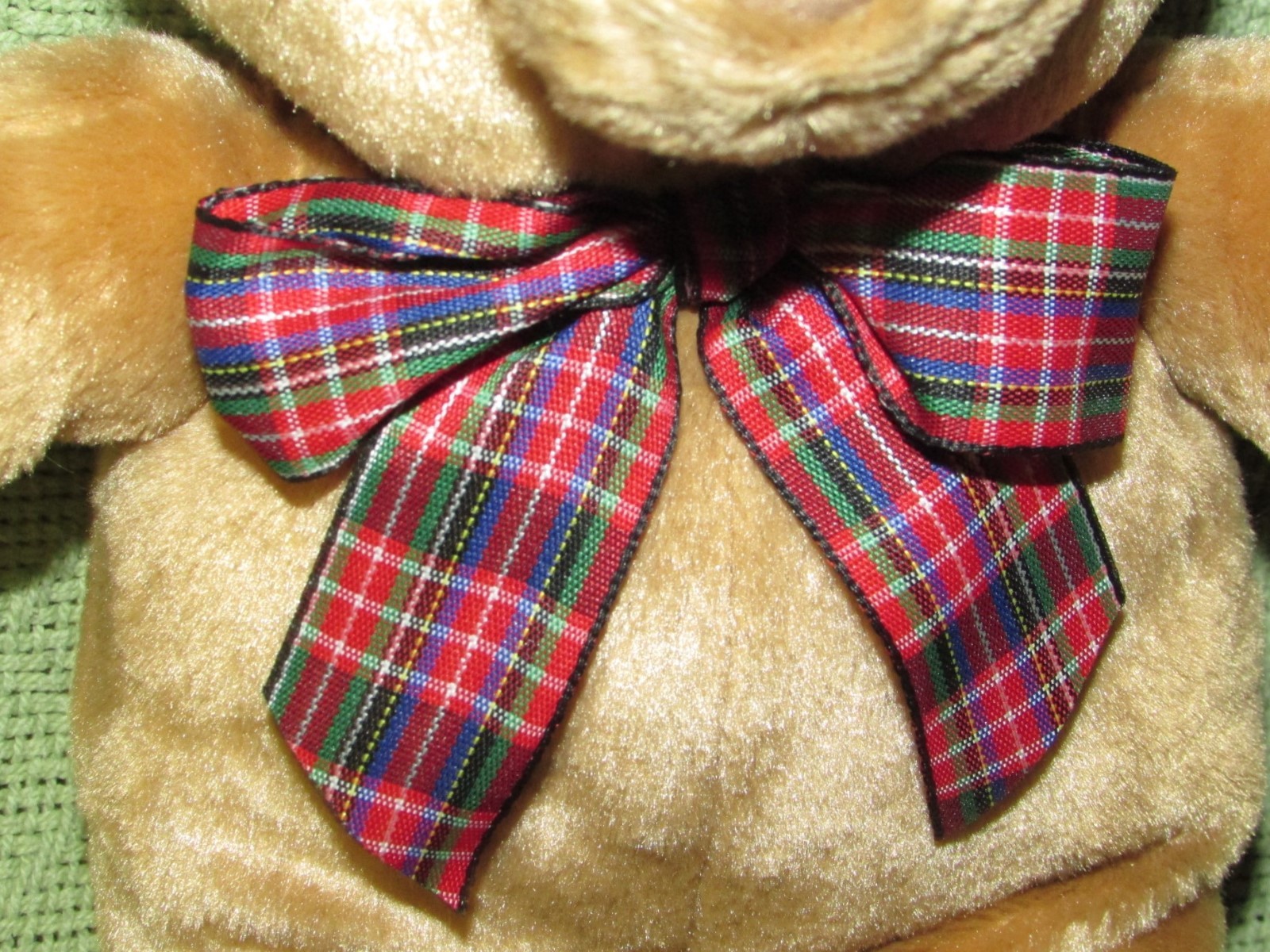 GUND BO BEAR PLUSH TEDDY w/HANG TAG 12" STUFFED ANIMAL TAN BROWN RED