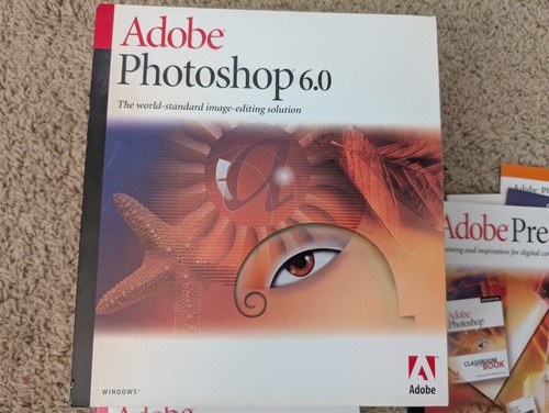 Adobe Photoshop 6.0 Windows English Full Version Retail Vintage Software - Picture 2 of 4