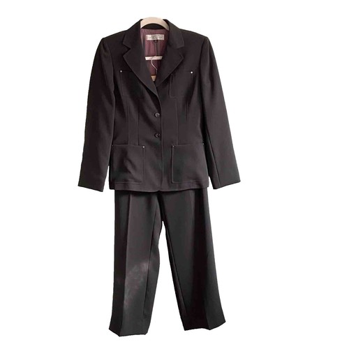 Costume 2 Pièces TA TRAVIS AYERS Violet, 100% Soie, Taille Femme 4P - Occasion Très Bon état