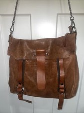 Marco Buggiani Brown Leather Shoulder Bag  Crossbody Made In Italy