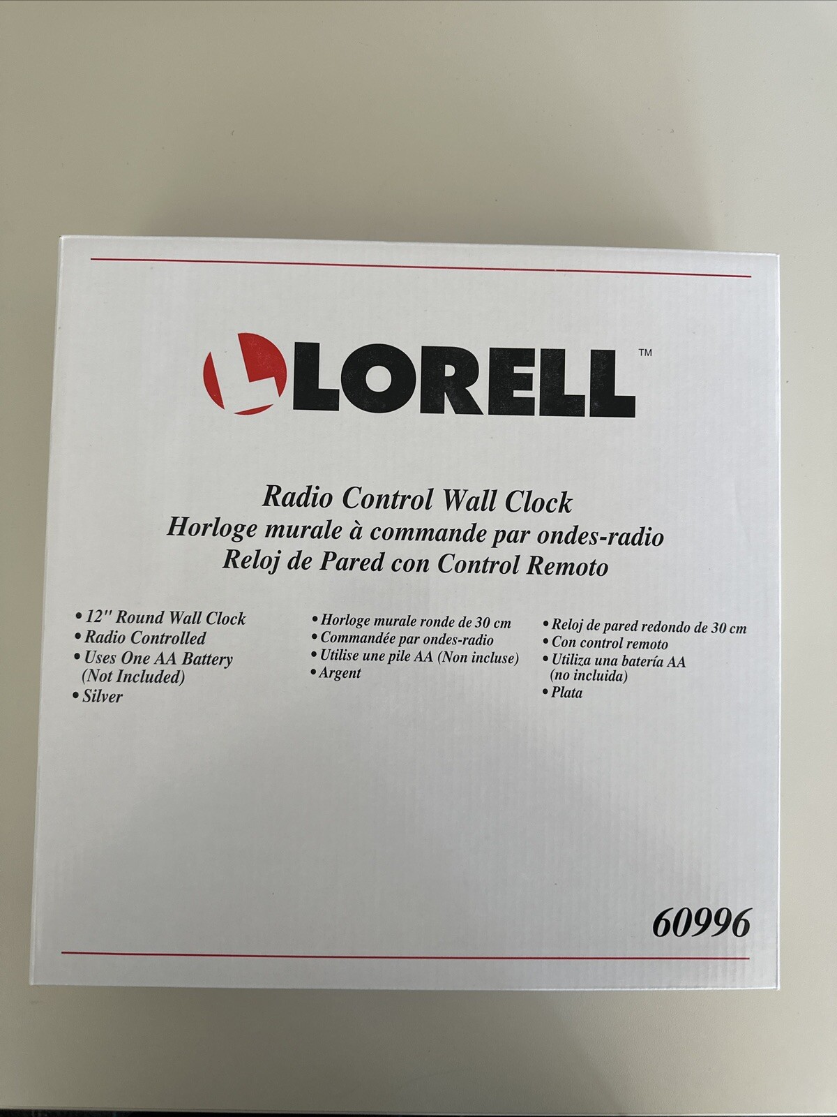 Lorell Radio Controlled Wall Clock Digital Quartz Atomic (LLR60996) eBay