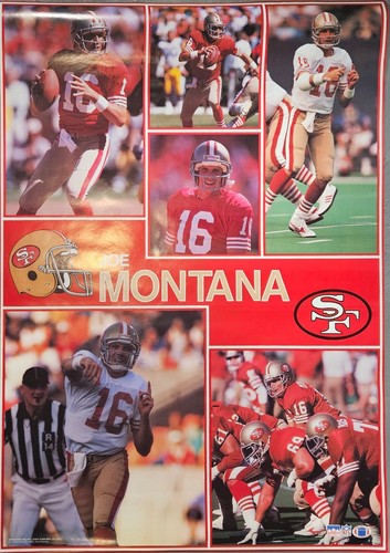 Joe Montana 1990 NOS SEALED VINTAGE SF 49ERS Starline 42x58" Monster Poster RARE - Bild 5 von 20