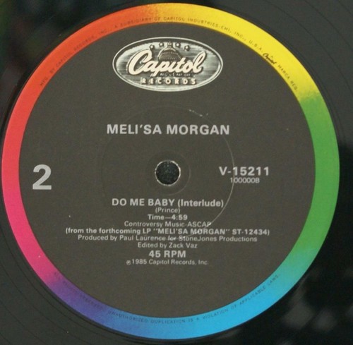 MELI'SA MORGAN - DO ME BABY - FUNK SOUL VINYL 12" SINGLE PROMO - Picture 6 of 6