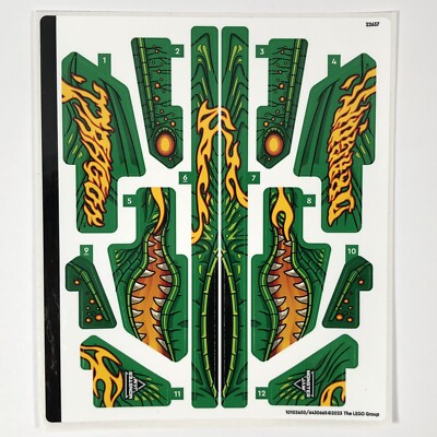 LEGO STICKER SHEET 42149 Monster Jam Dragon Technic Stickers Decals