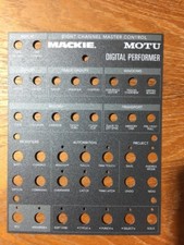 MACKIE CONTROL Motu overlay - NEW never used Grey Letters