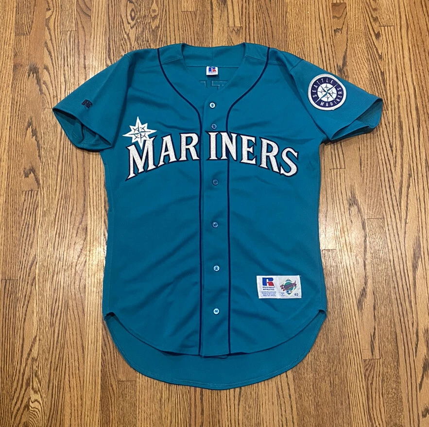 Seattle Mariners Edgar Martinez Vintage 90s Russell Diamond MLB Baseball  Jersey