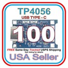TP4056 5V 1A Type-C USB 18650 Li-ion battery Charger, Protect TRKD SHIP 100 Pcs