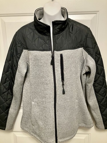 SwissTech Boy’s XL Jacket 16/18 Or Men’s Small Blue Gray Athletic Coat Full Zip - Picture 2 of 5