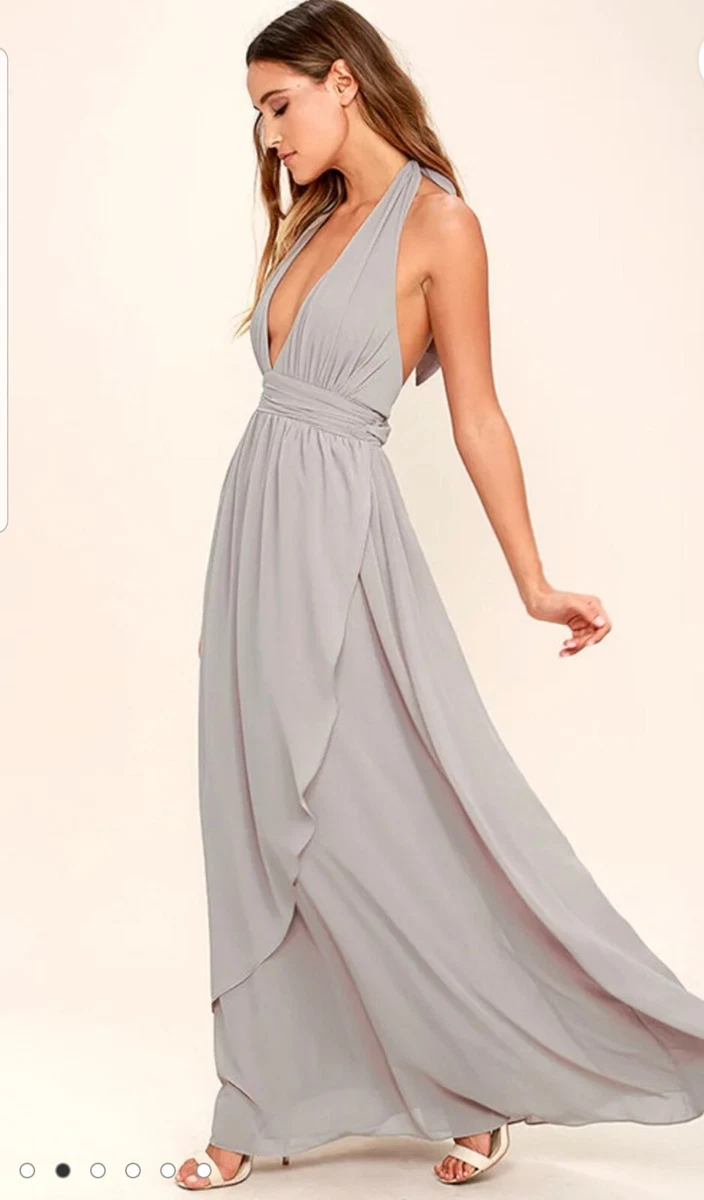 Lulus gray hotsell bridesmaid dress
