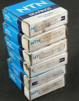 One (1) NTN 6303 LLB C3/5C Deep Groove Bearing 17 MM ID NEW