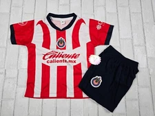 Soccer chivas Jersey, playera de chivas para niño incluye shorts