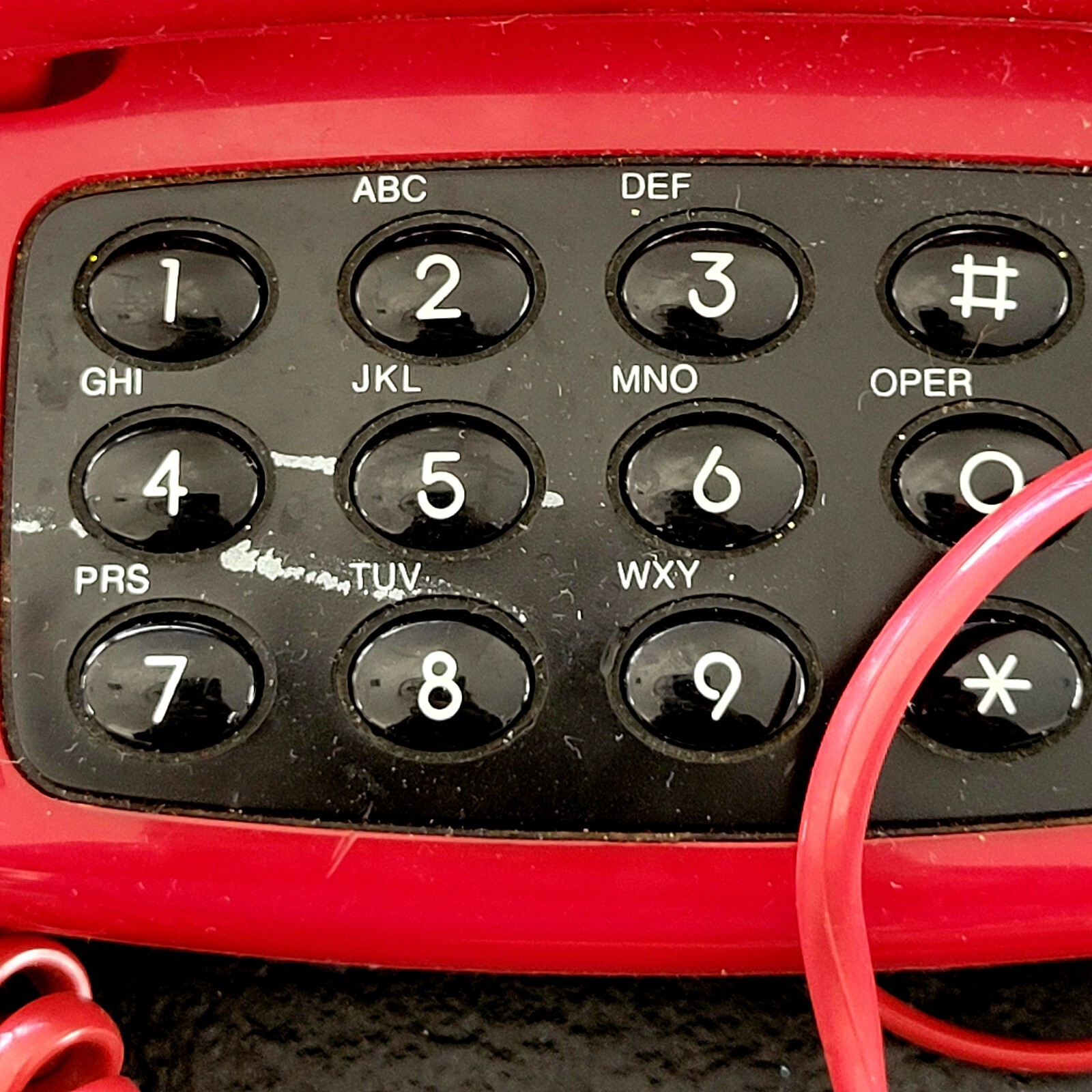 Radio Shack Ruby Desk Fashion Phone Telephone Push Buttons Vintage | eBay
