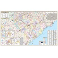 South Carolina State Wall Map