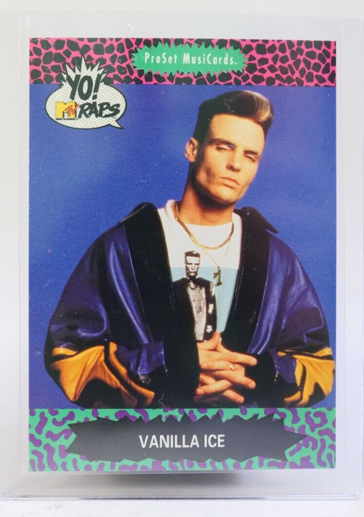 Yo! MTV Raps プレミアトレーディング カード Yo MTV Raps VANILLA ICE Collectible CARD Series 1 #86 | eBay