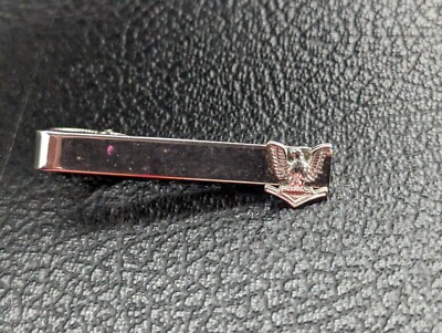 Vintage Silver-tone US Navy Enlisted 3rd Class Tie Clip/Bar C1