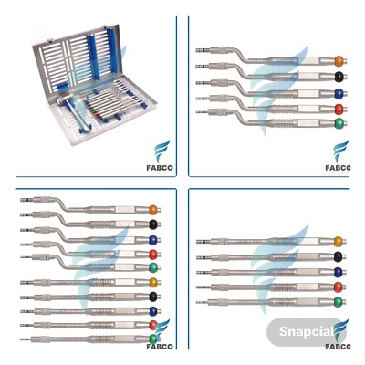 NEW Sinus Lift Osteotomes Set Mallet Hammer Straight Curved Dental Surgical Inst