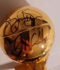 NBA BOSTON CELTICS LARRY BIRD, KEVIN MCHALE, ROBERT PARISH Autograph Gold Trophy — photo 5