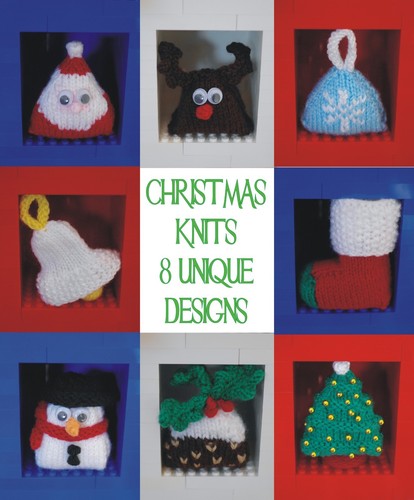 KNITTING PATTERN 311: mini Christmas decorations, santa, tree, snowman, bell etc - Picture 2 of 9