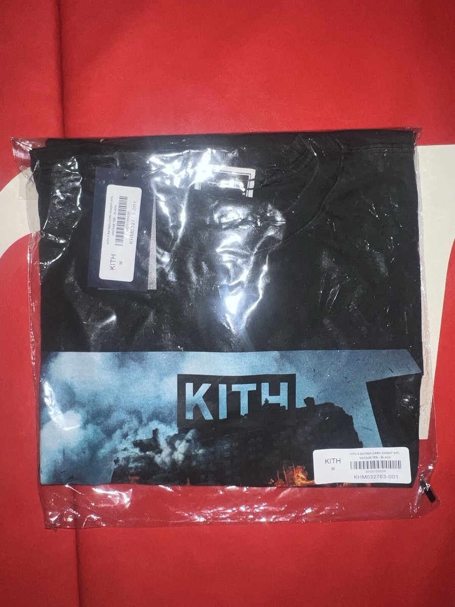 KITH X BATMAN DARK KNIGHT INTL TEE Tシャツ Kith x Batman Dark Knight International Vintage Tee Black