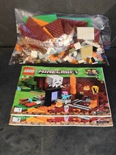 Lego Minecraft The Nether Portal #21143 INCOMPLETE W manual