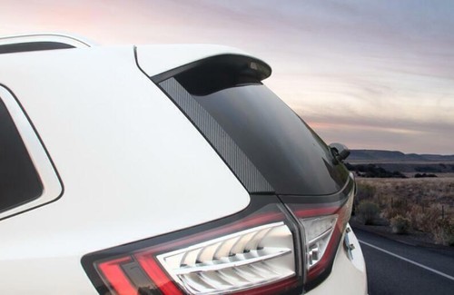 √ 2 piezas cubierta del alerón lateral de fibra de carbono para Ford Edge 2015-2021 - Imagen 6 de 7