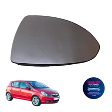 PIASTRA SPECCHIO SPECCHIETTO VETRO VETRINO DESTRO DX PER OPEL CORSA D DAL 2006