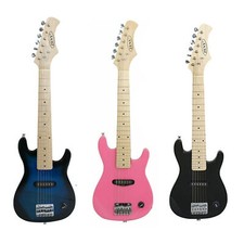 Black/Pink/ Blue Kids 30" Electric Guitar 5 Watt Amp Gig Bag Case Guitar Strap