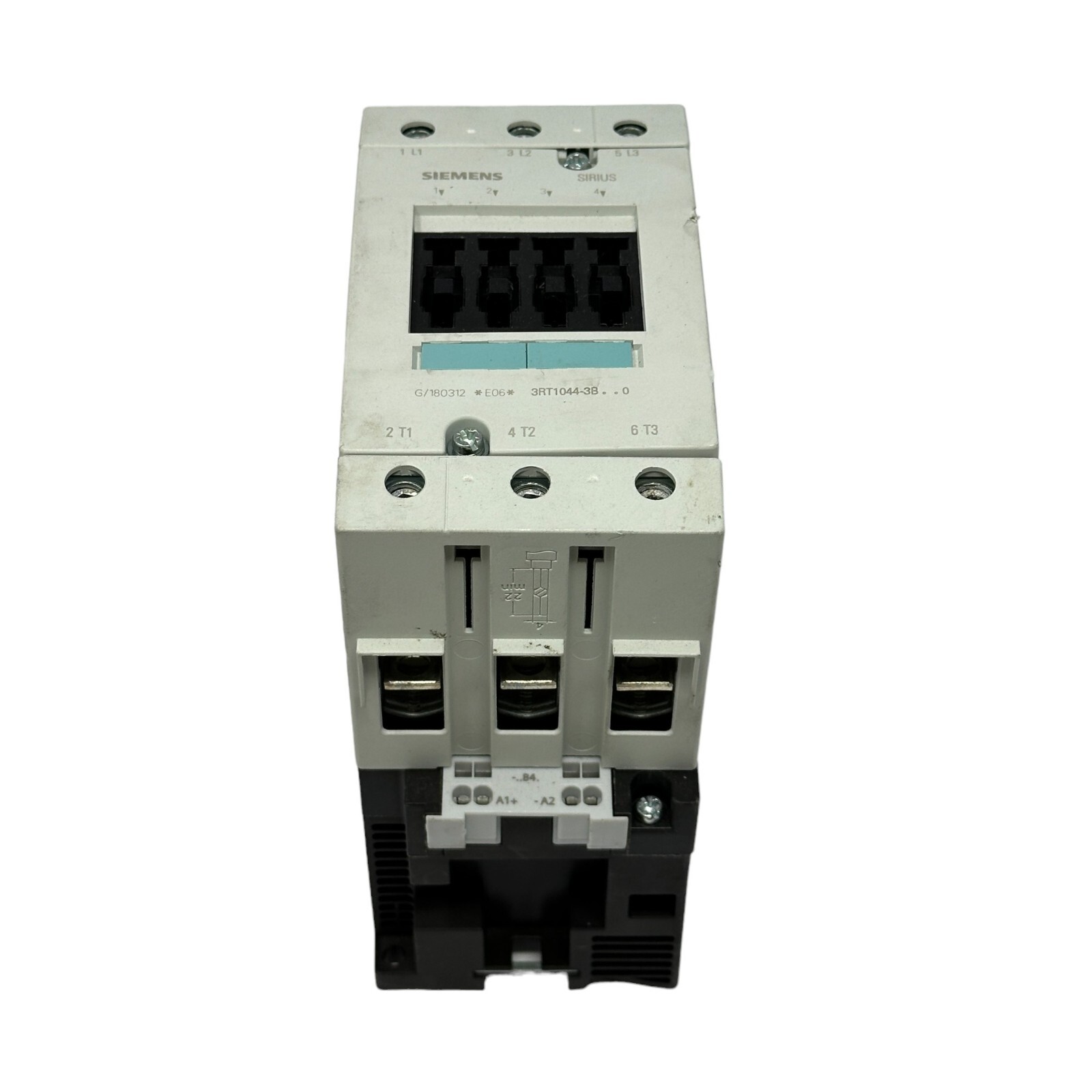 Siemens 3RT1044-3BB44-3MA0 Sirius 3-Pole Contactor 65A 30kW S3 Spring Terminals