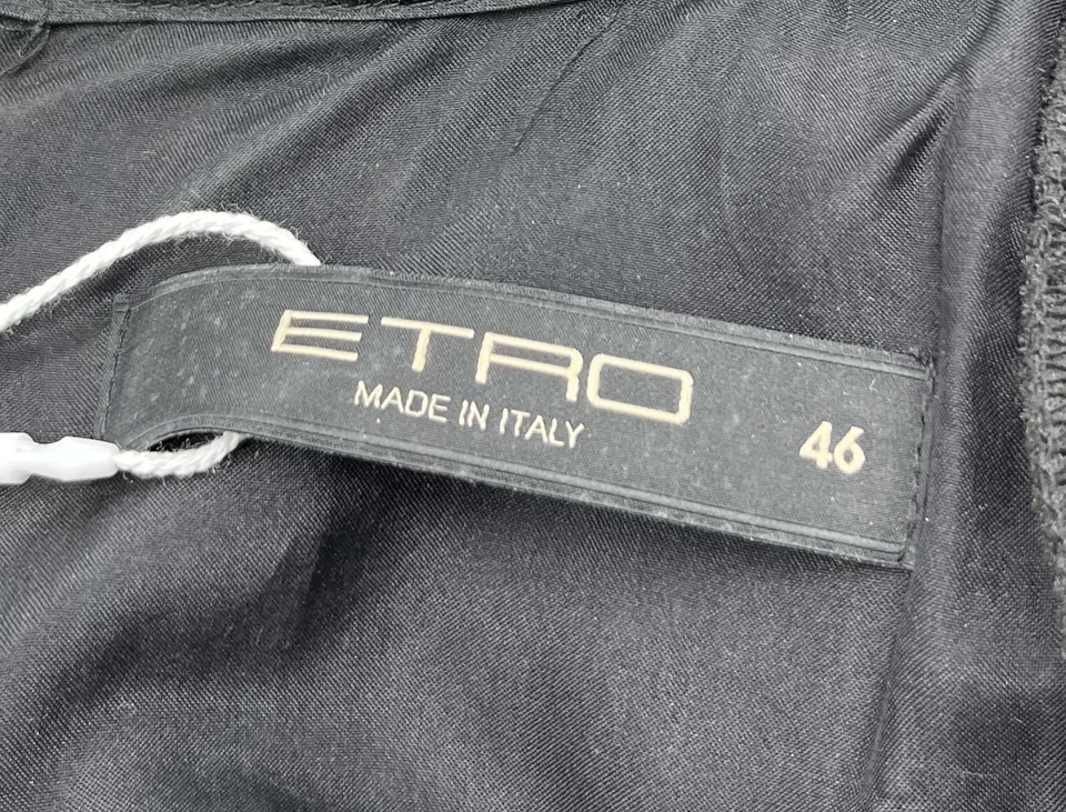 Vestido Etro Multicolor Terciopelo/Malla Estampado Paisley Manga 3/4 Talla 46 Foto 4 de 4