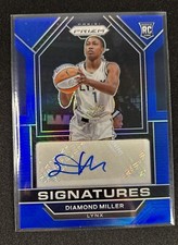 2023 Panini Prizm WNBA Diamond Miller RC Blue Prizm Auto /49 Minnesota Lynx