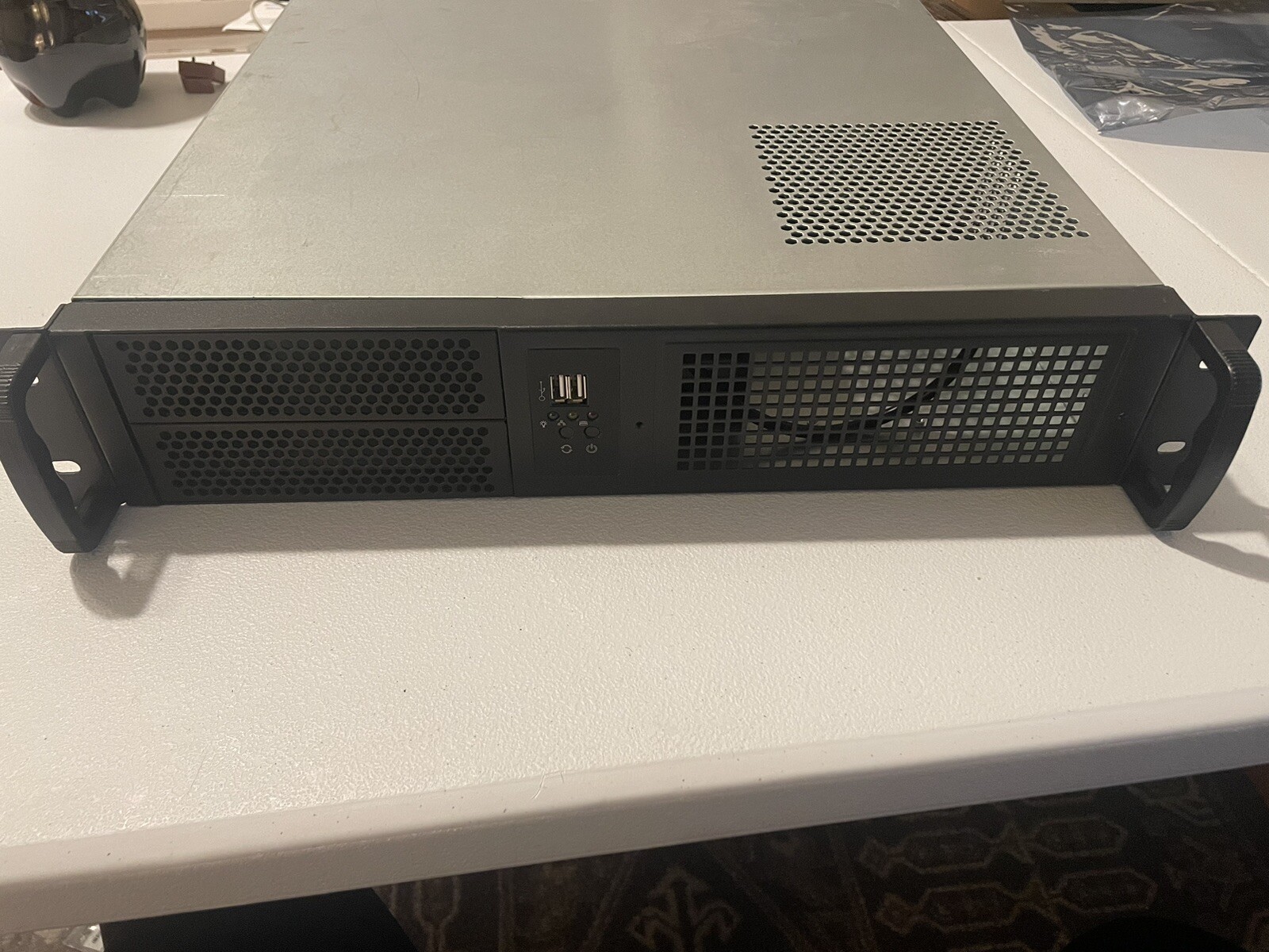 Micro ATX Compact Rackmount 2 X 5.25 Chassis - Used