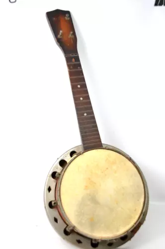 BANJOLELE VINTAGE ANTIQUE UKULELE BANJO 4 STRING 1920s-1930s - AS IS