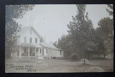 Hotel HAYWARD PARK Whitehall, Michigan RPPC vintage postcard, postmarked 1909