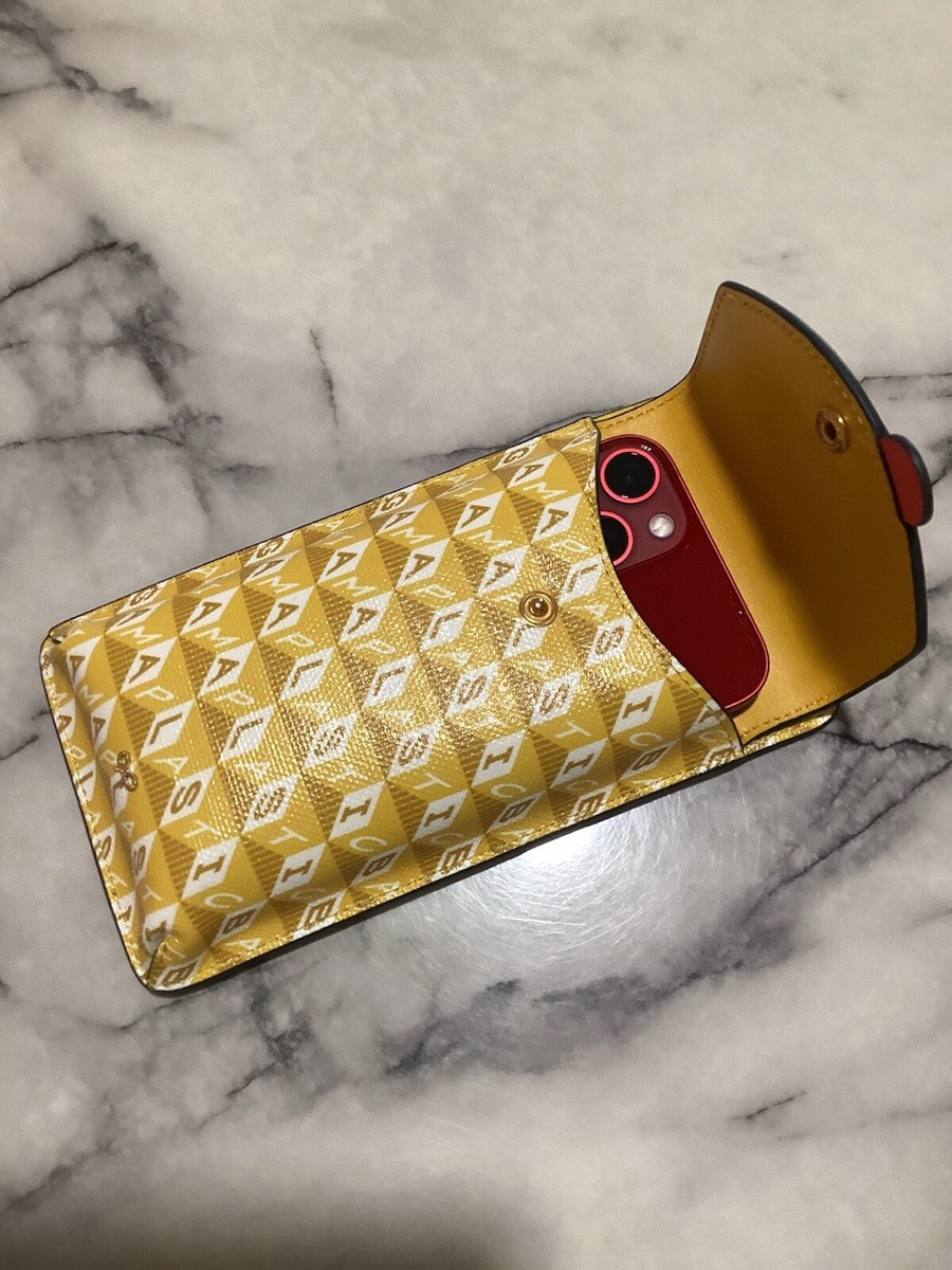Brand New Anya Hindmarch I Am A Plastic Bag Zany Phone Pouch