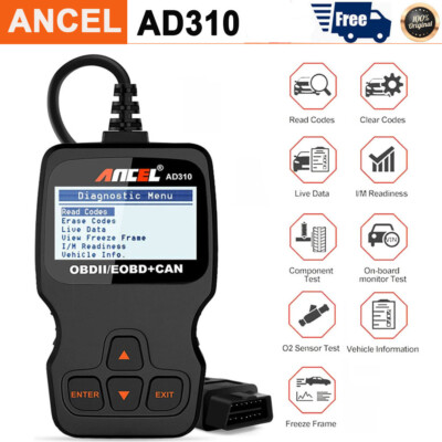 ANCEL AD310 Kfz Diagnosegerät Werkzeug Fehler Auslesegerät Auto OBD2 Scanner