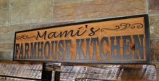 Custom Farmhouse Kitchen Sign / Carved Wooden...